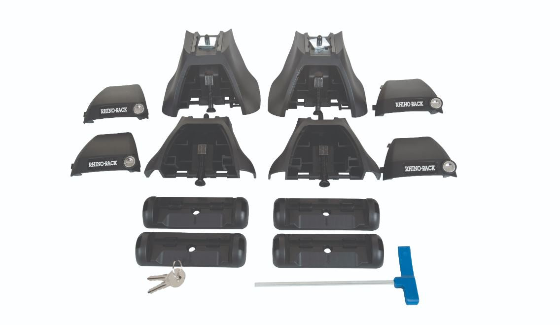 Rhino Rack Vortex Bars Leg Kit Pad and Clamp Kit 360 Bikes n Boards