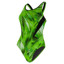 Load image into Gallery viewer, Women's Michael Phelps Comp Back Print Swimsuit