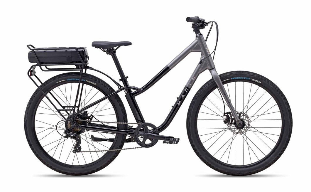 Marin Stinson E 7 Speed Complete Electric Bicycle - Black / Charcoal