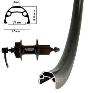 27.5"/650B Alloy Disc Black (Double Wall) Wheel