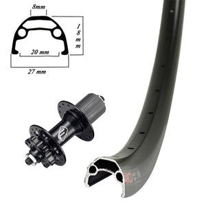 Damco 29" Alloy Disc Double Wall Rear QR Wheel