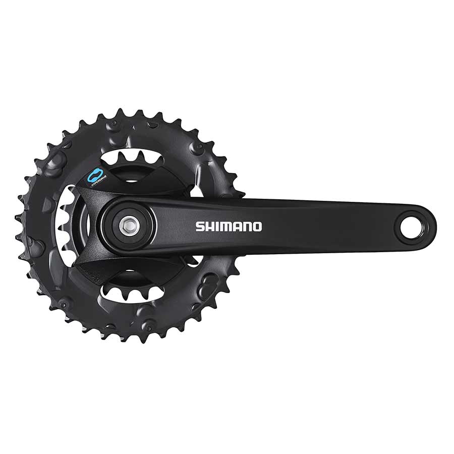 Shimano FC-M315-2 Crankset 7/8 Speed BCD: Rivets, 22/36, Square, 170mm, Black, MTB