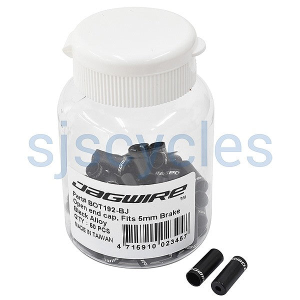 Jagwire Open End Cap, Fits 5mm Brake - Black