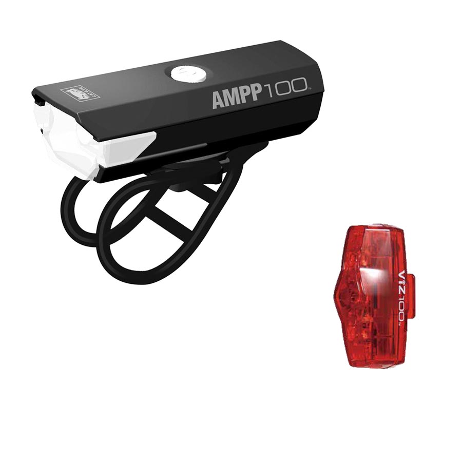 CatEye Ampp 100 Viz 100 Front + Rear Light Set