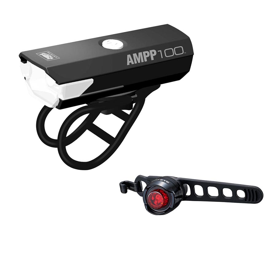 Cateye AMPP 100 &ORB Rechargeable Light Set