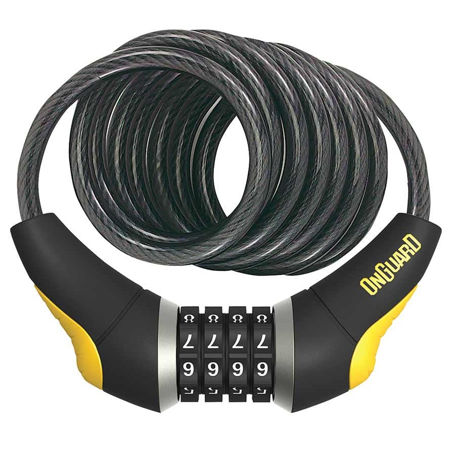 OnGuard Doberman 8031 Coil cable with combination lock 12mm x 185cm
