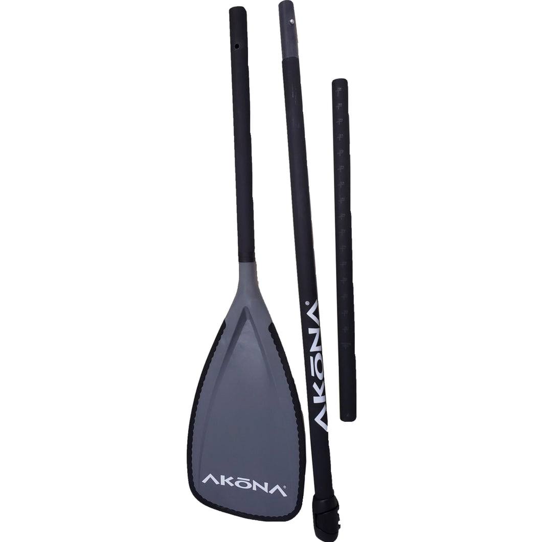 Akona 3 Piece SUP Carbon Shaft Polly Blade Adjustable Paddle