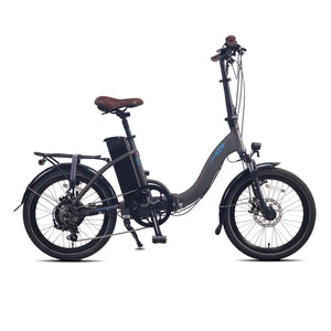 NCM Paris 20" Folding Complete Electric Bicycle - Grey - PICK-UP ONLY