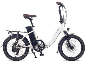 NCM Paris 20" Folding Complete Electric Bicycle - White - PICK-UP ONLY