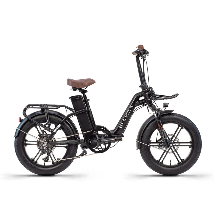 ET F720 Folding Electric Complete Bicycle - Black - PICK-UP ONLY