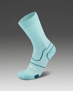 2XU Vectr Cushion Crew Socks - Aqua