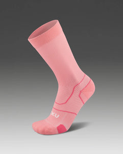 2XU Vectr Cushion Crew Socks - Pink