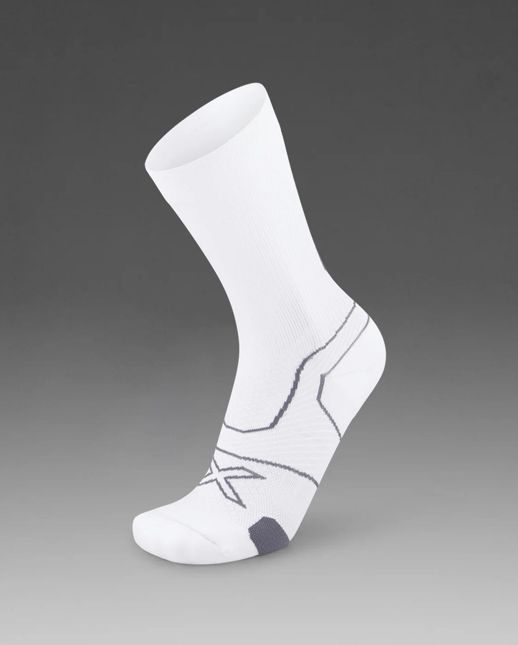 2XU Vectr Cushion Crew Socks - White