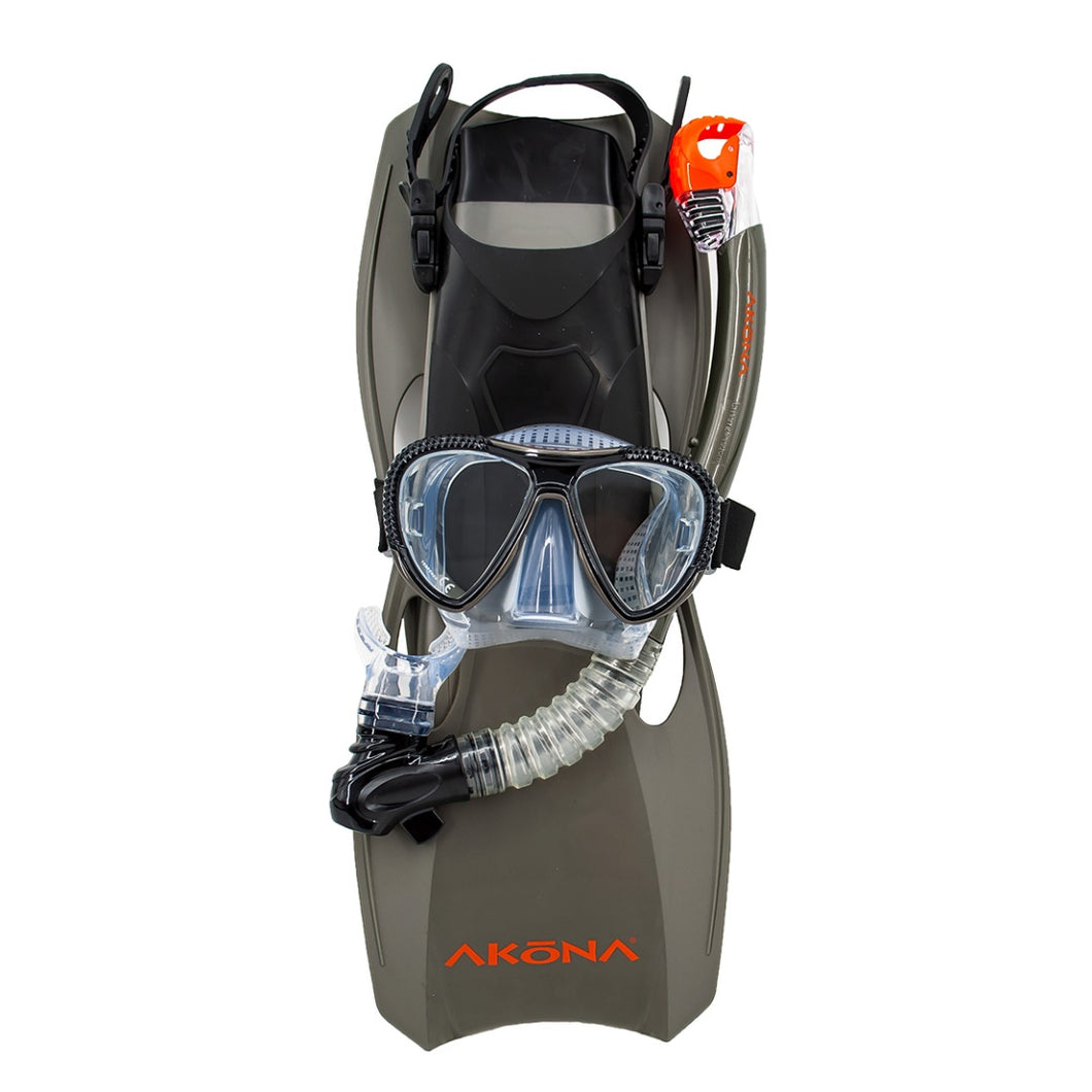 Adult Mask, Snorkel, Fin S/M Set