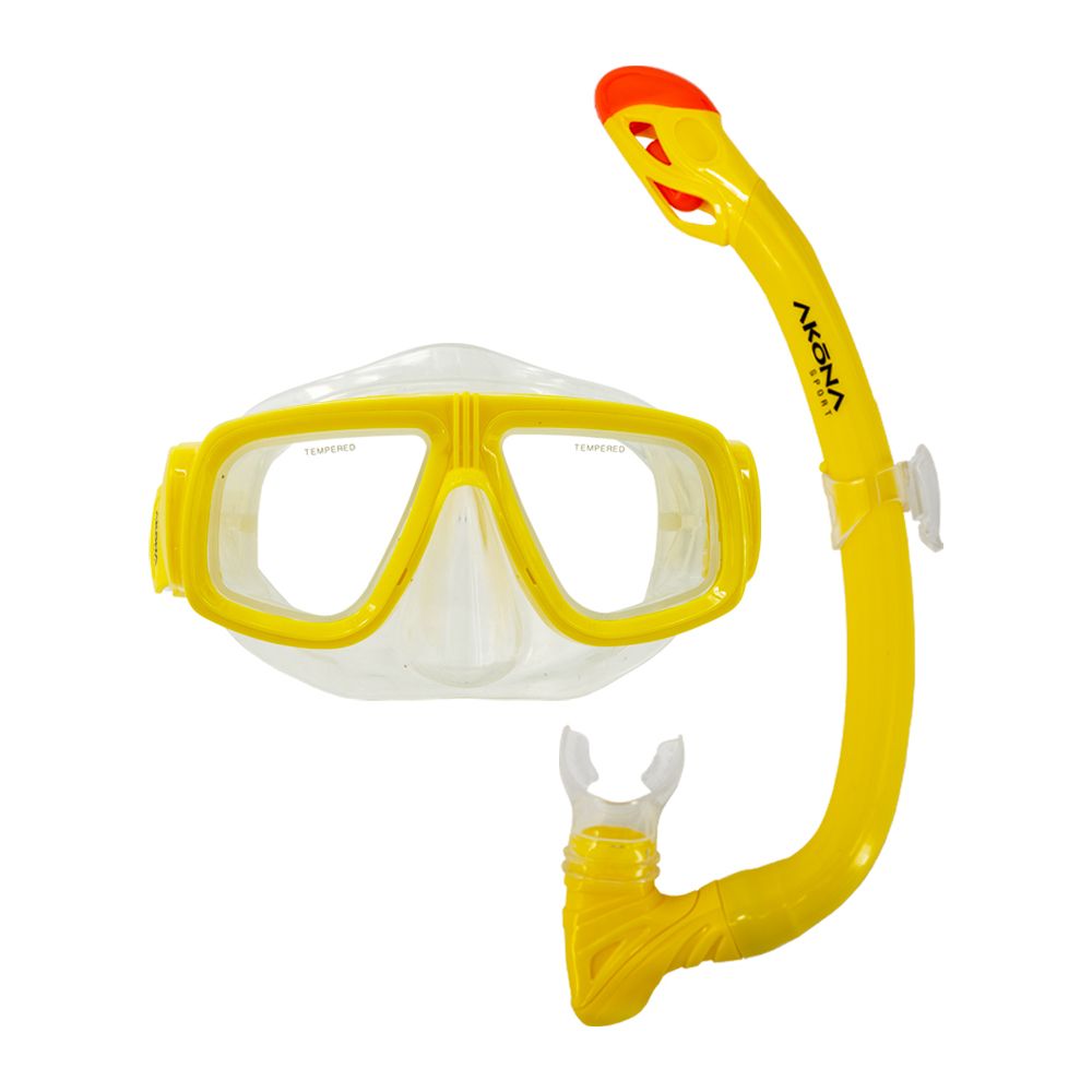 Jr Mask & Snorkel Set Lemon Yellow