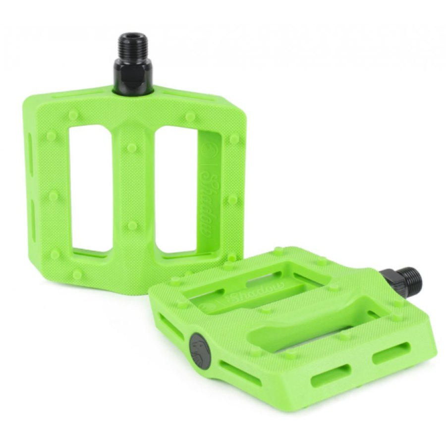 Shadow Surface Plastic BMX Pedal - Neon Green