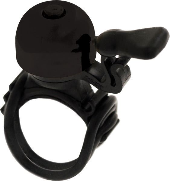 49N DLX Mini Brass QR Bicycle Bell - Black
