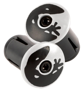 Lizard Skins Road Bar End Plugs - Diamond White
