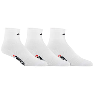 Garneau Men's Mid Versis Cycling Socks (3 Pack) - White
