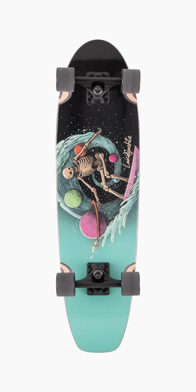 Landyachtz Dugout Surfing Skeleton Complete Longboard – 360 Bikes