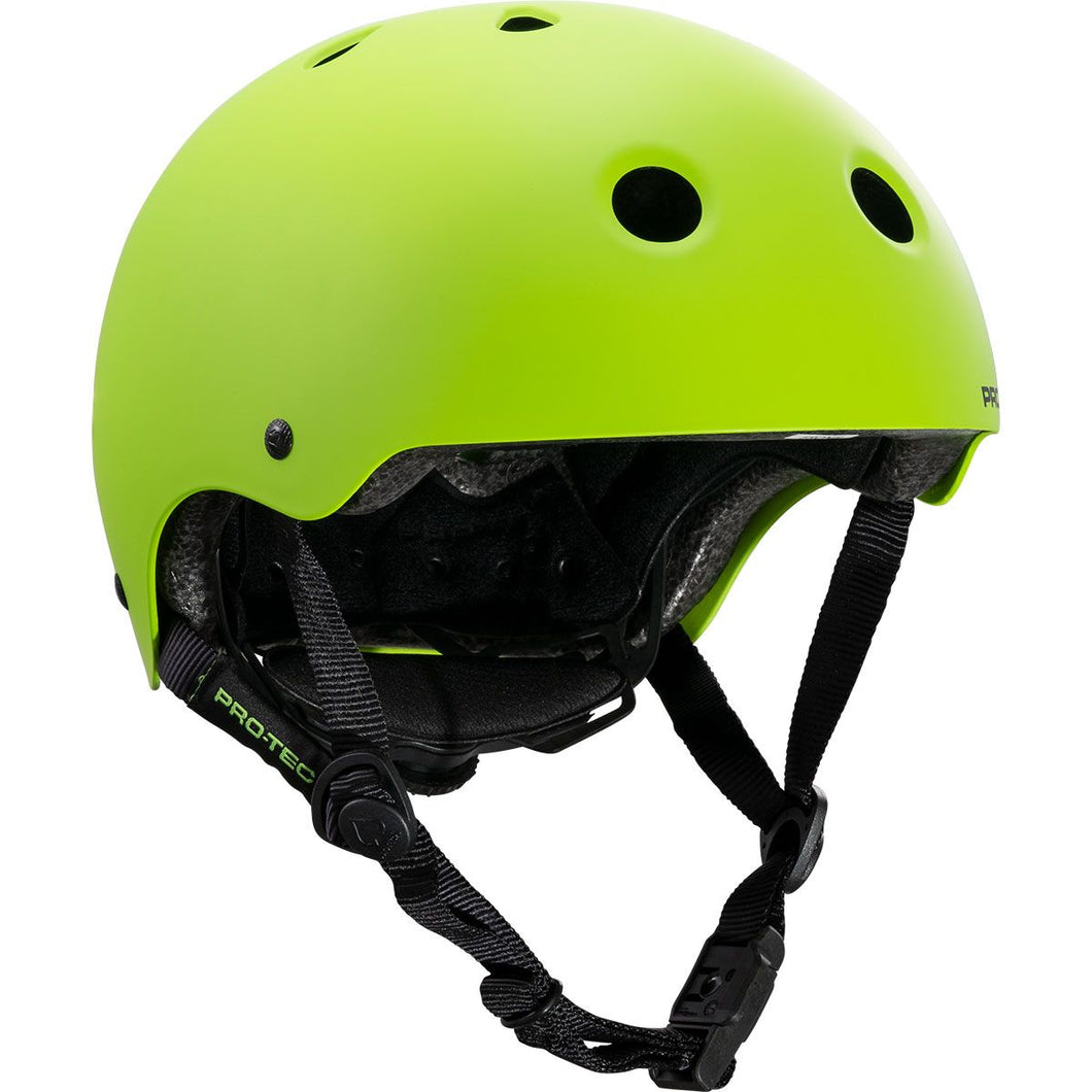 Pro-Tec Jr Classic Fit Cert Helmet - Matte Lime