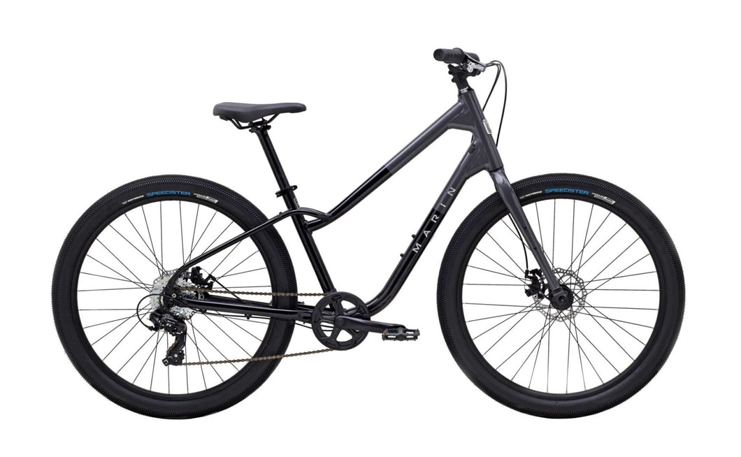 Marin Stinson 1 Hybrid Complete Bicycle - Black/Charcoal