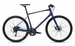 Marin Fairfax 3 Men's Complete Hybrid Bicycle - Blue/Orange