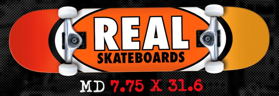 Real Complete Skateboard 7.75 x 31.6 Orange