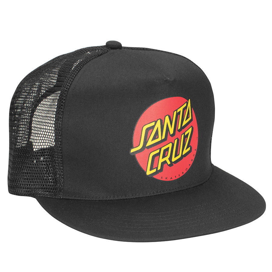 Santa Cruz Trucker Hat Snapback Classic Dot - Black