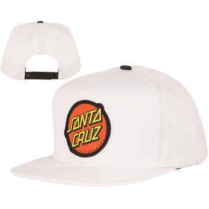 Santa Cruz Classic Snapback Hat - White