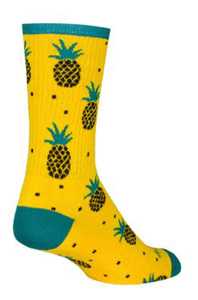 Sock Guy Pineapple 6" Cycling Socks