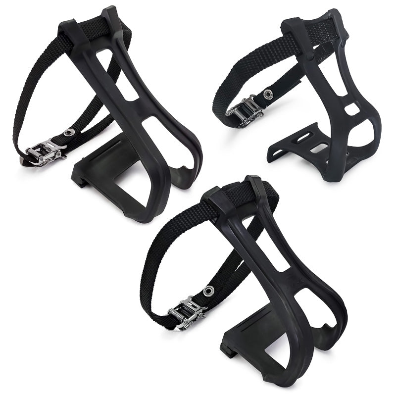 bike pedal toe clips Wellgo Pedal Toe-Clip With Straps – 360 Bikes 'n Boards
