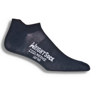 Wrightsock Coolmesh II Lightweight Double Layer Tab Sock - Black