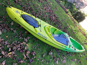 Rental Akona Outlook Sit-In Single Kayak Green/Yellow
