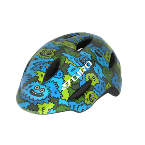 GIRO SCAMP Child's Helmet - Blue/Green Creature Camo