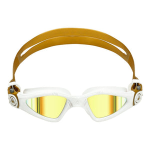 Aqua Sphere Kayenne Swim Goggles - White/Gold