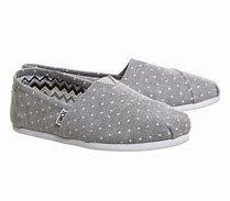 Toms Classic Canvas Women's Shoes - Grey Chambray Polka Dot