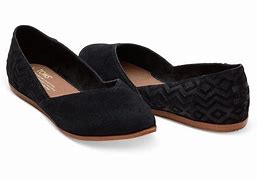 Toms Jutti Women's Shoes - Black Suede Diamond Embossed