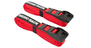 Rhino Rack Rapid Straps with Buckle Protector 15ft - Red