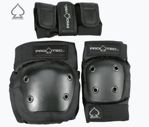Pro-Tec Junior 3 Pack Skateboard Pad Set - Black