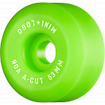 Mini Logo Hybrid A-Cut 53mm 90A Skateboard Wheels - Green (4pk)
