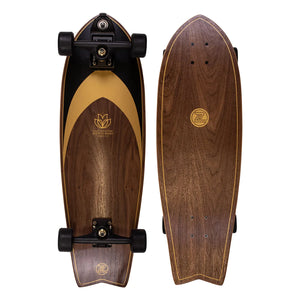 Z-Flex Ruins To Roses Surfskate Fish Complete Longboard