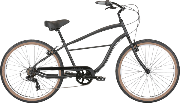 Del Sol Men's Cantina 7 Complete Cruiser Bicycle - Matte Black - PICK UP ONLY