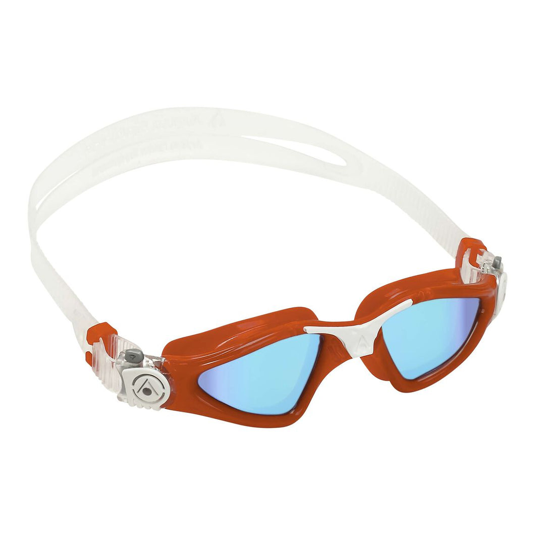 Aqua Sphere Kayenne Fitness Swim Goggles - Red/White/Blue Titanium Mirror Lens