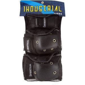 Industrial Skateboard Pad Set - 3 IN 1 (Elbow Pads, Knee Pads & Wrist Guards)