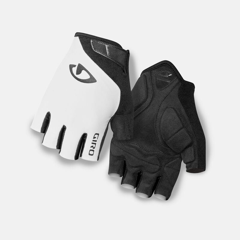 Giro Jag Men's Cycling Gloves - White/Black