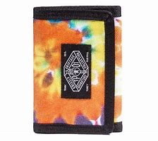 Grizzly Orange Tie Dye Velcro Wallet