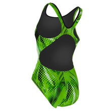 Load image into Gallery viewer, Women&#39;s Michael Phelps Comp Back Print Swimsuit