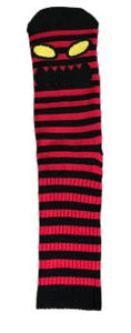 Toy Machine Monster Face Mini Stripes Crew Socks - Red