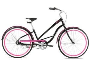 Del Sol Women's Shoreliner 3Speed - Black and Pink - PICK UP ONLY